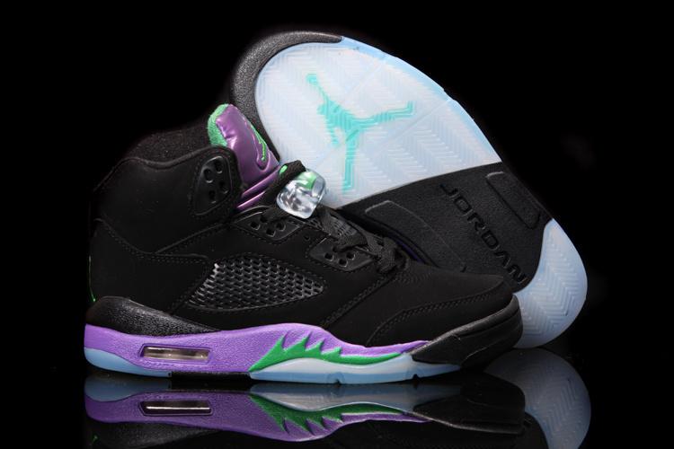 Women Jordan Shoes 5 Grade AAA Black Grape [Women Cheap Jordans 5 34]